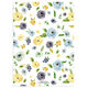 Yellow and Blue Corner Flowers Invitations Image 3 of 7